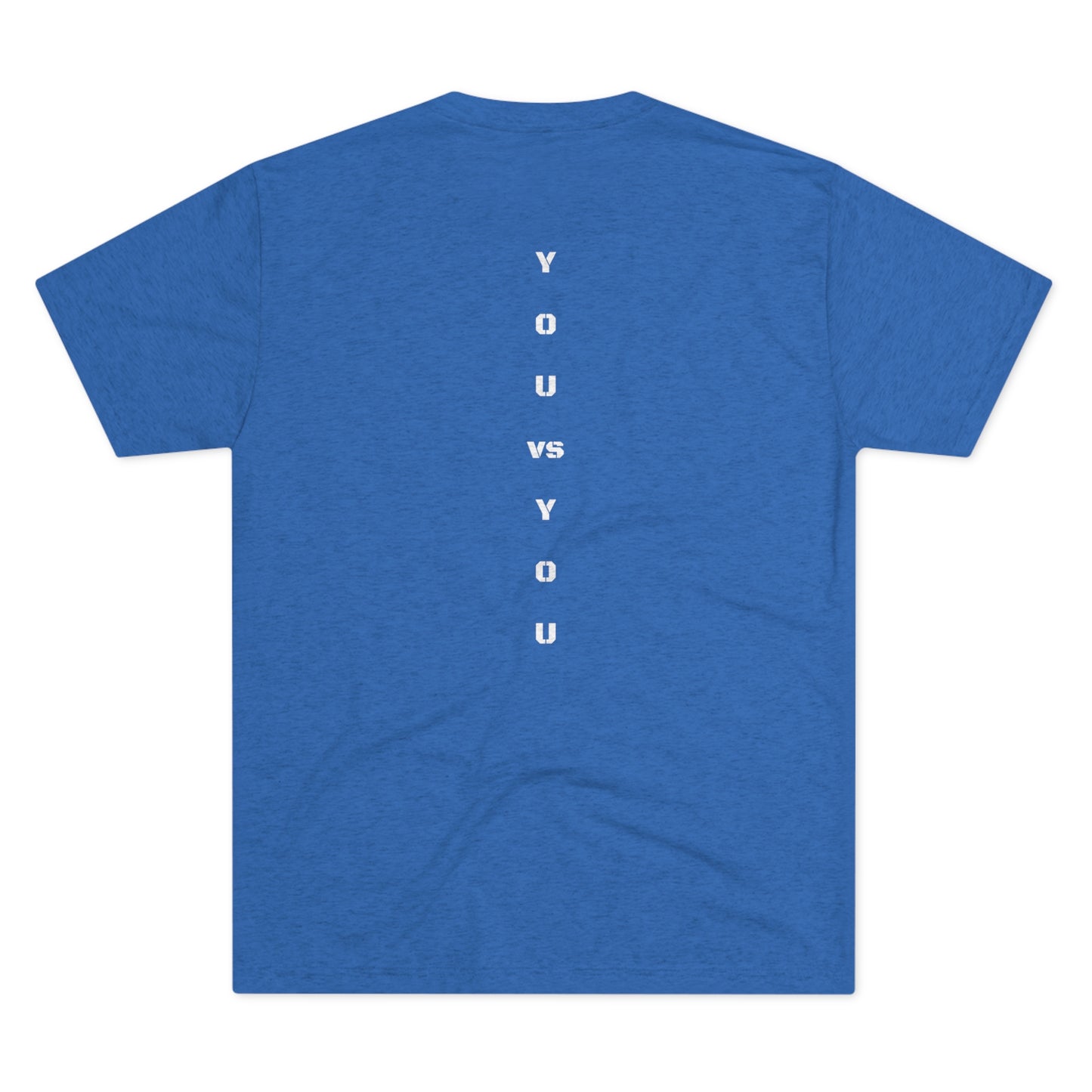 YOU VS YOU TRI-BLEND VINTAGE TEE ROYAL BLUE