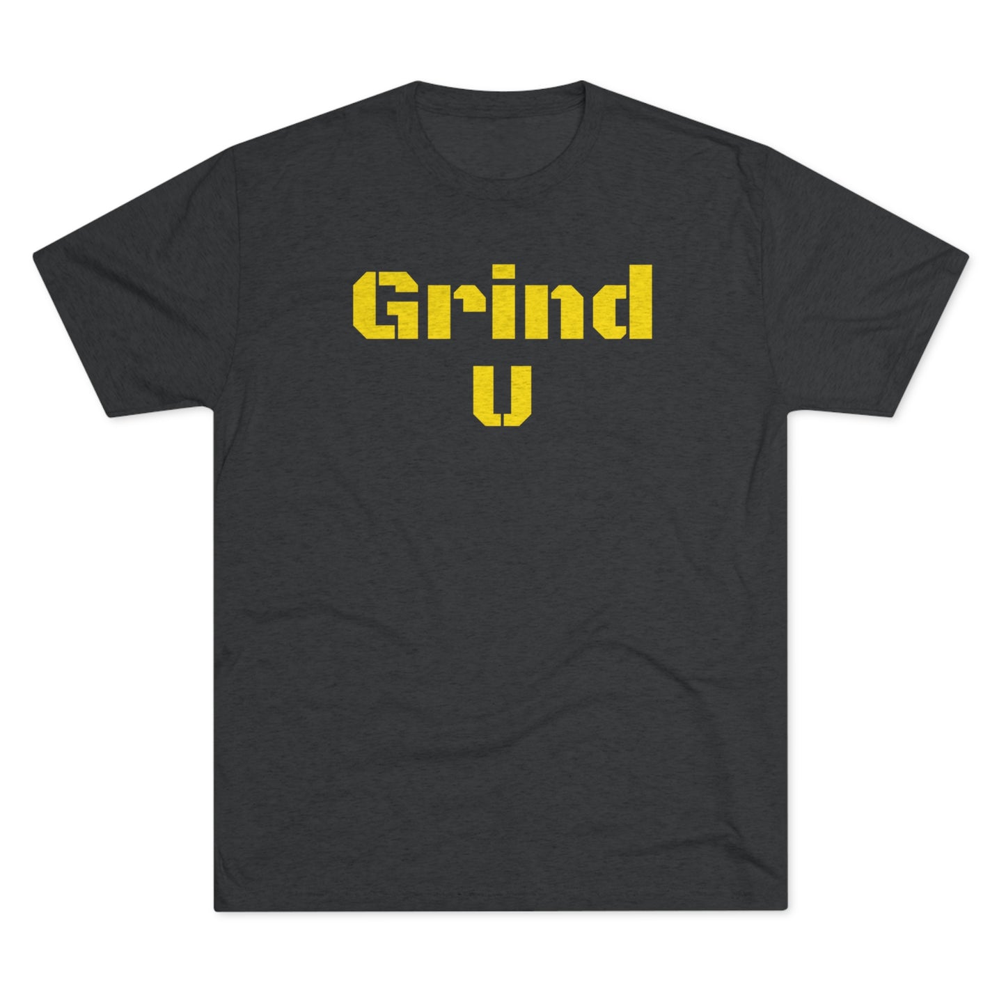 GRIND U ORIGINAL TRI-BLEND VINTAGE TEE BLACK